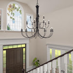 Livex Lighting - 42686-07 - Estate - 24 Light Grande Foyer Chandelier-62 Inches Tall and 60 Inches Wide