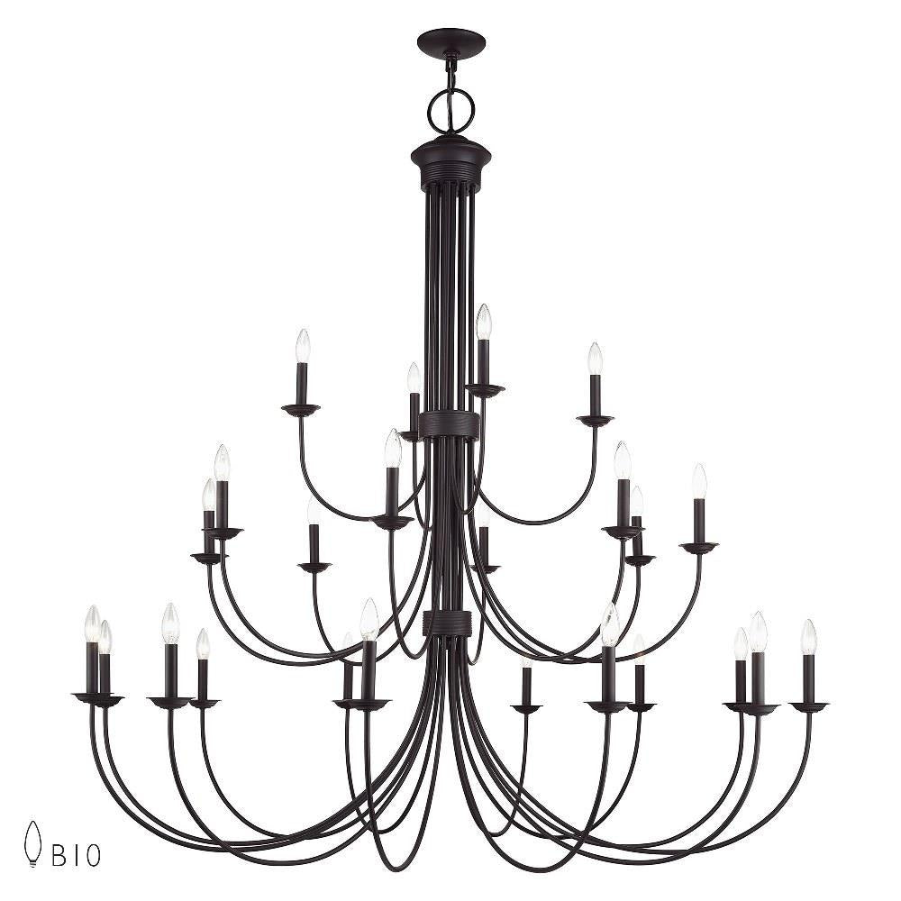 Livex Lighting - 42686-07 - Estate - 24 Light Grande Foyer Chandelier-62 Inches Tall and 60 Inches Wide