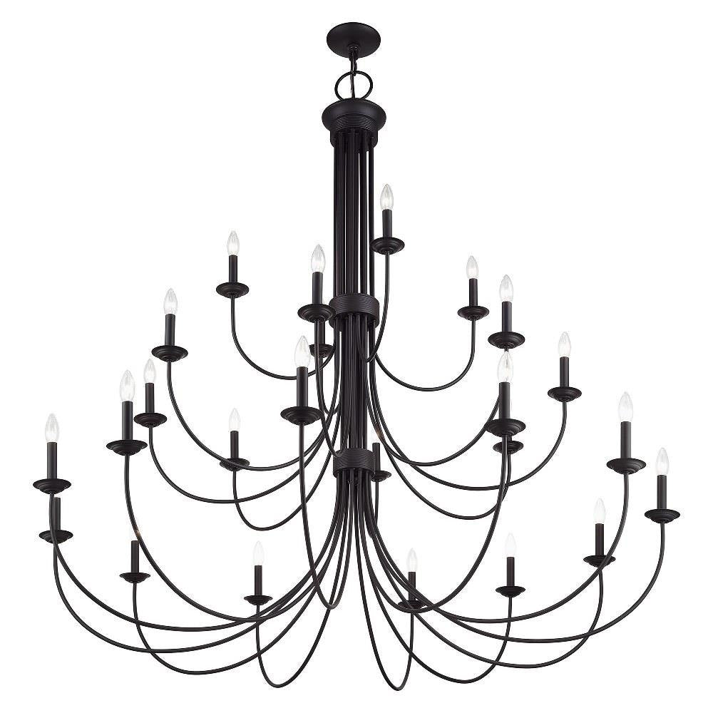 Livex Lighting - 42686-07 - Estate - 24 Light Grande Foyer Chandelier-62 Inches Tall and 60 Inches Wide