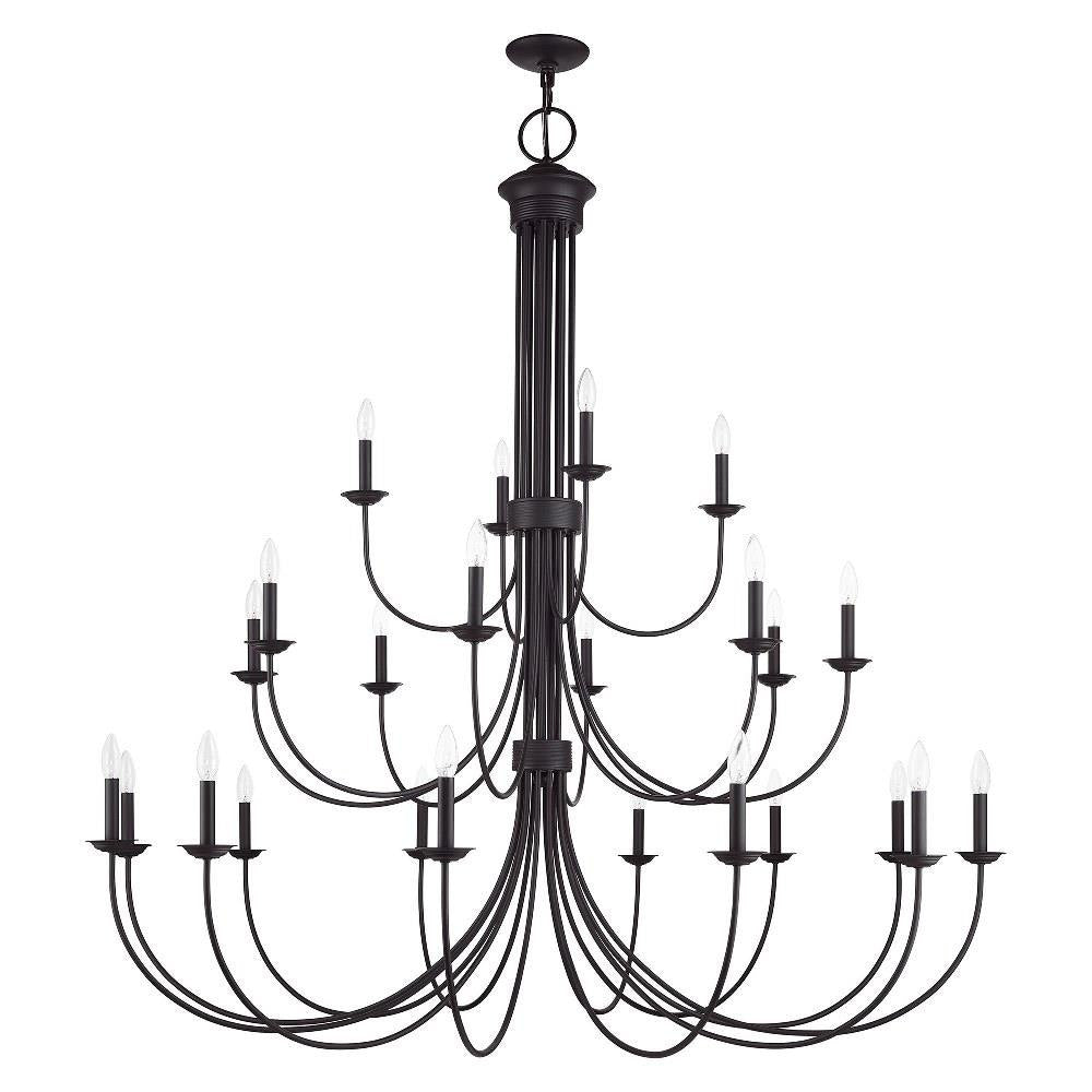 Livex Lighting - 42686-07 - Estate - 24 Light Grande Foyer Chandelier-62 Inches Tall and 60 Inches Wide