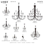 Livex Lighting - 42686-07 - Estate - 24 Light Grande Foyer Chandelier-62 Inches Tall and 60 Inches Wide