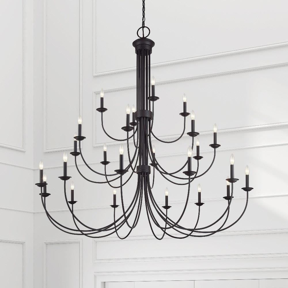 Livex Lighting - 42686-07 - Estate - 24 Light Grande Foyer Chandelier-62 Inches Tall and 60 Inches Wide