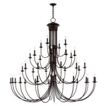 Livex Lighting - 42689-07 - Estate - 38 Light Chandelier in Farmhouse Style - 72 Inches wide by 70 Inches high