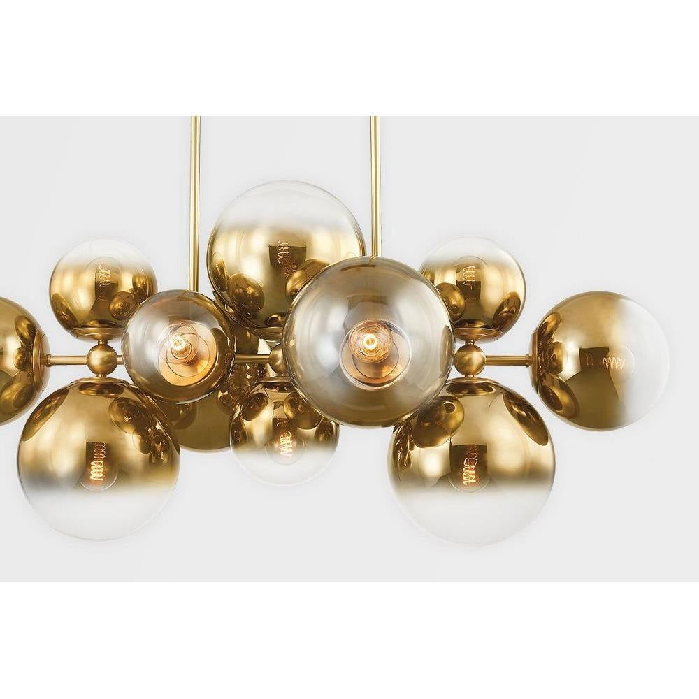 Bailey Street Home - 72-BEL-4885709 - Pear Tree Barton - 12 Light Island Pendant-33.75 Inches Tall and 27.25 Inches Wide