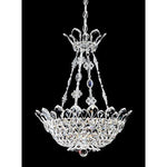 Silver Eight-Light Crystal Swarovski Elements Pendant Light, 19W x 23H x 19D