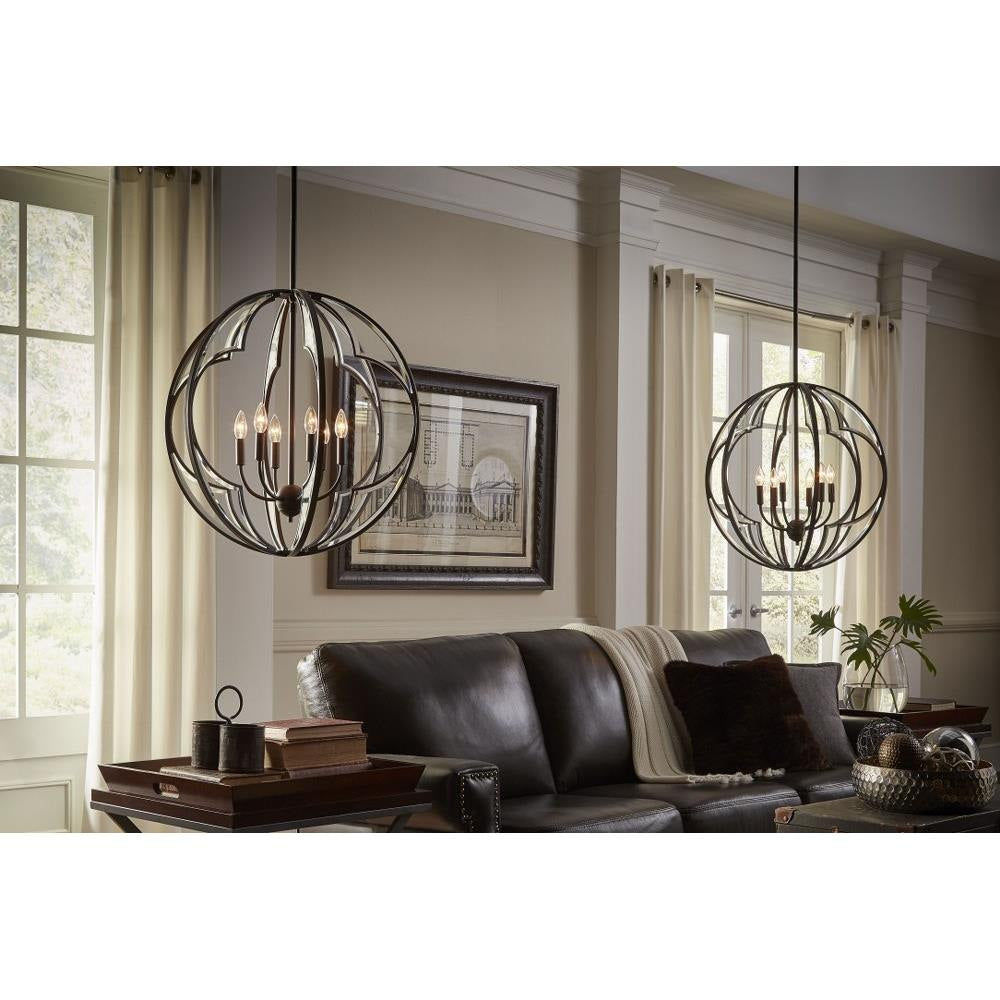 Kichler Lighting - 43097PN - Montavello - 6 light Medium Chandelier - with Transitional inspirations - 27 inches tall by 26 inches wide
