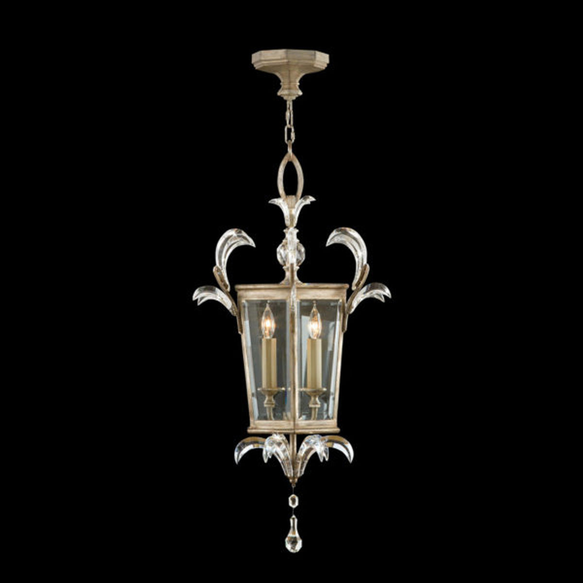 BEVELED ARCS 22" W Square Pendant