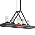 Kichler Lighting - 43491 - Colerne - 5 Light Linear Chandelier - with Lodge/Country/Rustic inspirations - 21 inches tall by 10.75 inches wide