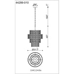 Bailey Street Home - 79-BEL-5037522 - Belmont Bank - 24 Light Chandelier In Glam Style-45 Inches Tall and 31.5 Inches Wide