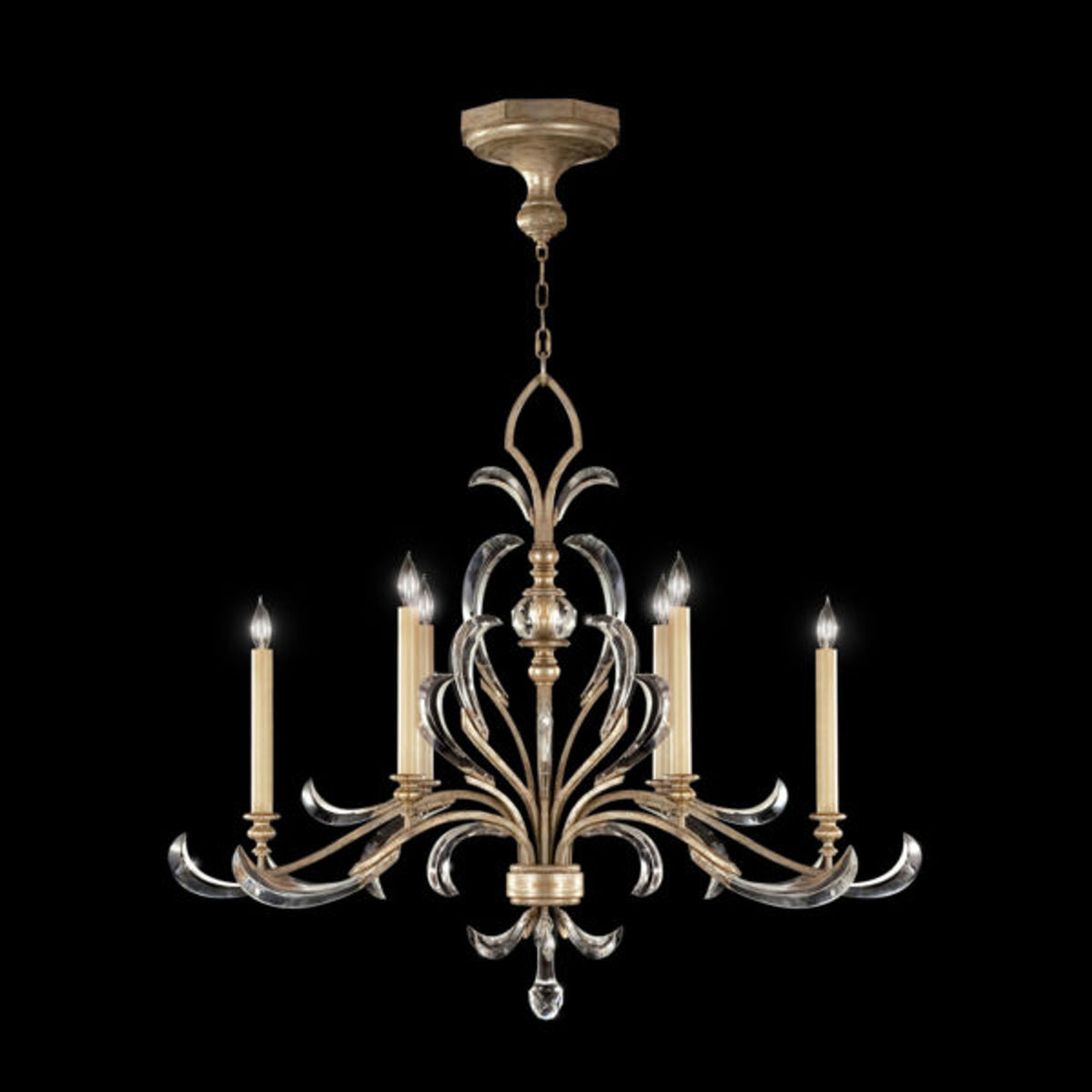 BEVELED ARCS 44" W Oblong Chandelier