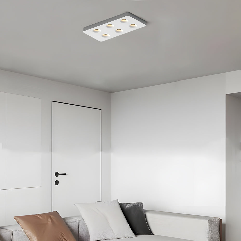 Square LED Anti-Glare Flush Mount Ceiling Light