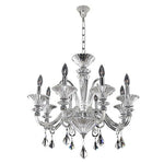 Eight-Light Chandelier with Firenze Clear Crystal