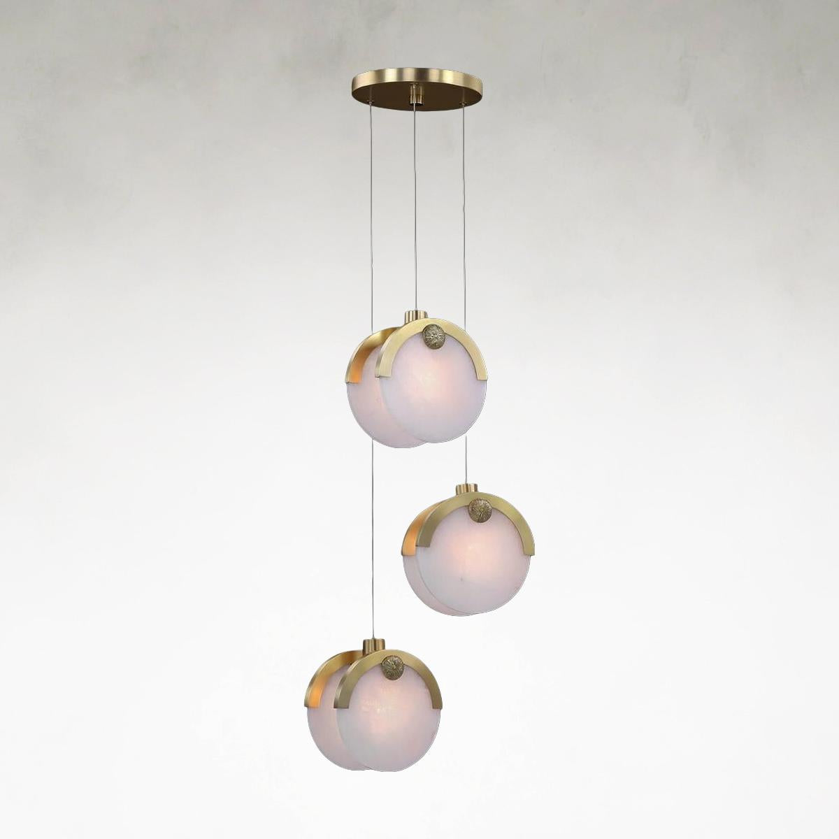 Astral Three-Light 9.5-Inch Pendant Chandelier Ceiling Fixture