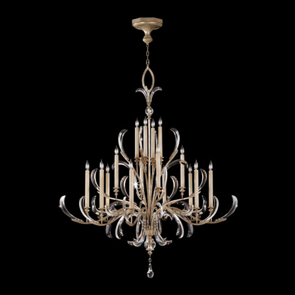 BEVELED ARCS 58" W Round Chandelier