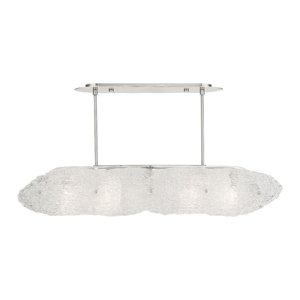 Livex Lighting - 45438-91 - Belvidere - 5 Light Linear Chandelier in Contemporary Style - 10.5 Inches wide by 17 Inches high