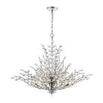 Elk Home - 45464/12 - Crystique - 12 Light Chandelier in Traditional Style with Luxe/Glam and Nature/Organic inspirations - 28 Inches tall and 38 inches wide