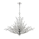 Elk Home - 45464/12 - Crystique - 12 Light Chandelier in Traditional Style with Luxe/Glam and Nature/Organic inspirations - 28 Inches tall and 38 inches wide