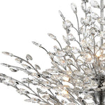 Elk Home - 45464/12 - Crystique - 12 Light Chandelier in Traditional Style with Luxe/Glam and Nature/Organic inspirations - 28 Inches tall and 38 inches wide