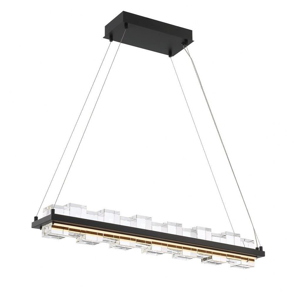 Bailey Street Home - 79-BEL-5037506 - Bancroft Dene - 120W 2 LED Island Chandelier In IndustrialStyle-4.5 Inches Tall and 5.25 Inches Wide