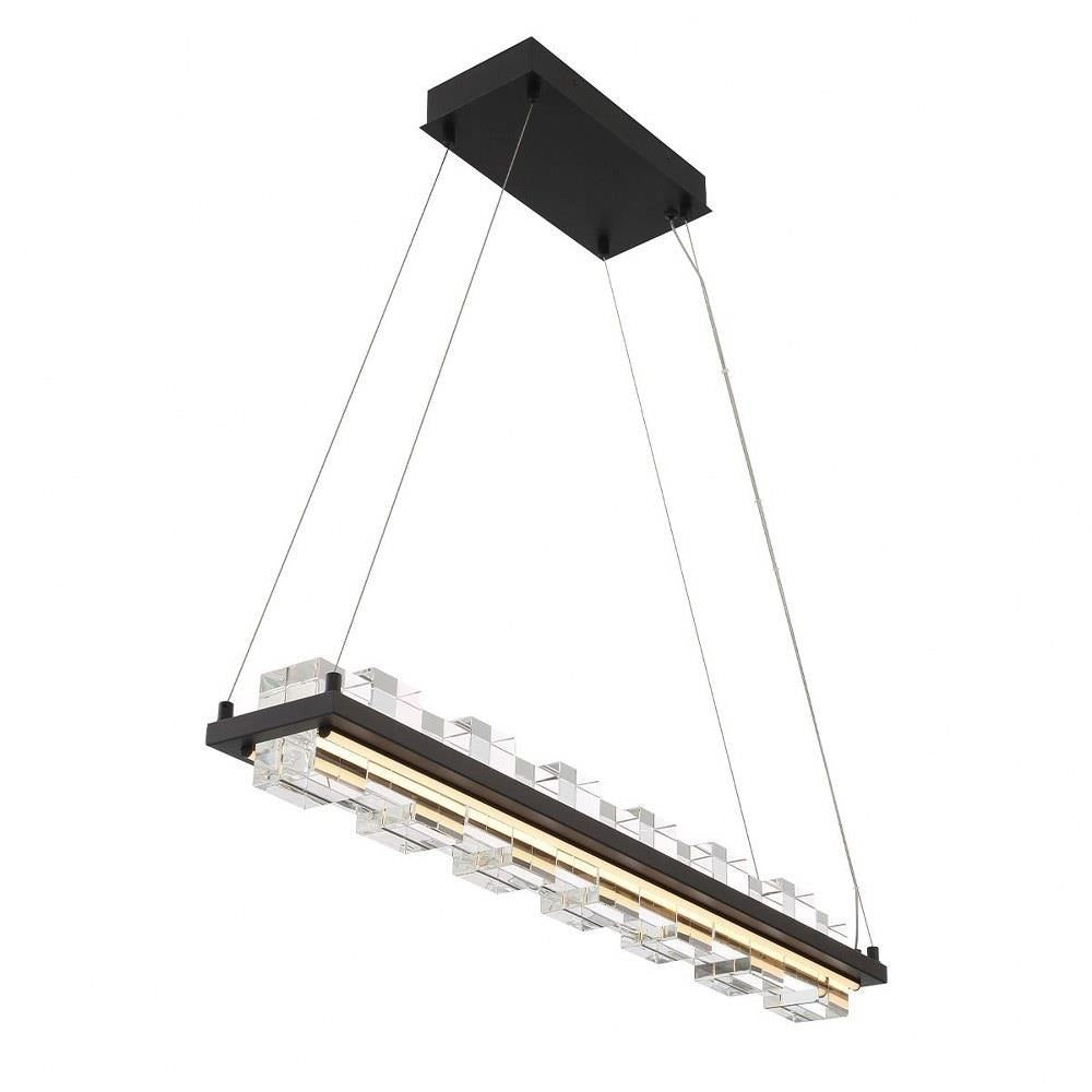 Bailey Street Home - 79-BEL-5037506 - Bancroft Dene - 120W 2 LED Island Chandelier In IndustrialStyle-4.5 Inches Tall and 5.25 Inches Wide