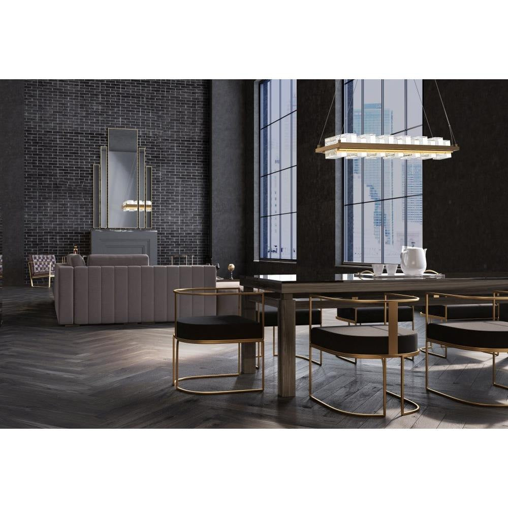 Bailey Street Home - 79-BEL-5037506 - Bancroft Dene - 120W 2 LED Island Chandelier In IndustrialStyle-4.5 Inches Tall and 5.25 Inches Wide