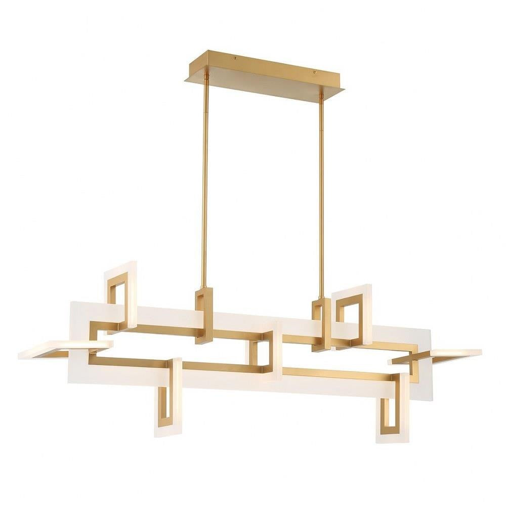 Bailey Street Home - 79-BEL-1299215 - Lavender Glade - 86W 1 LED Chandelier In Contemporary Style-16.25 Inches Tall and 9.25 Inches Wide
