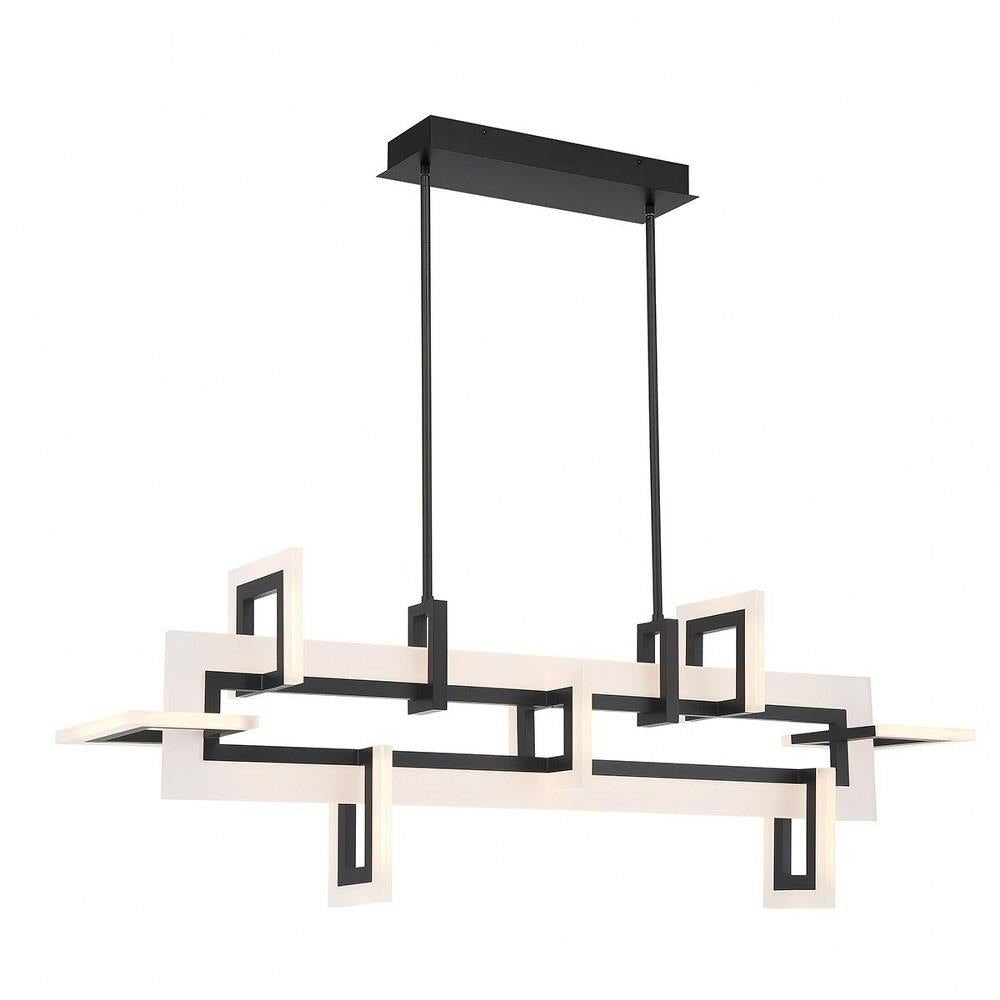 Bailey Street Home - 79-BEL-1299215 - Lavender Glade - 86W 1 LED Chandelier In Contemporary Style-16.25 Inches Tall and 9.25 Inches Wide