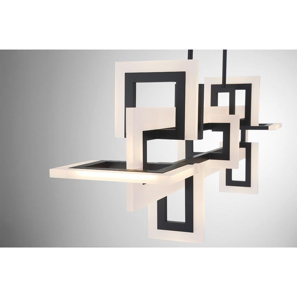 Bailey Street Home - 79-BEL-1299215 - Lavender Glade - 86W 1 LED Chandelier In Contemporary Style-16.25 Inches Tall and 9.25 Inches Wide