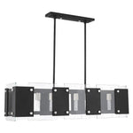 Livex Lighting - 45997-04 - Barcelona - 8 Light Linear Chandelier in Industrial Style - 12 Inches wide by 19 Inches high