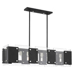 Livex Lighting - 45997-04 - Barcelona - 8 Light Linear Chandelier in Industrial Style - 12 Inches wide by 19 Inches high