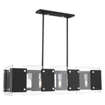 Livex Lighting - 45997-04 - Barcelona - 8 Light Linear Chandelier in Industrial Style - 12 Inches wide by 19 Inches high