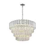 Elk Home - 46313/7 - Carrington - 7 Light Chandelier in Modern/Contemporary Style with Art Deco and Luxe/Glam inspirations - 19 Inches tall and 26 inches wide
