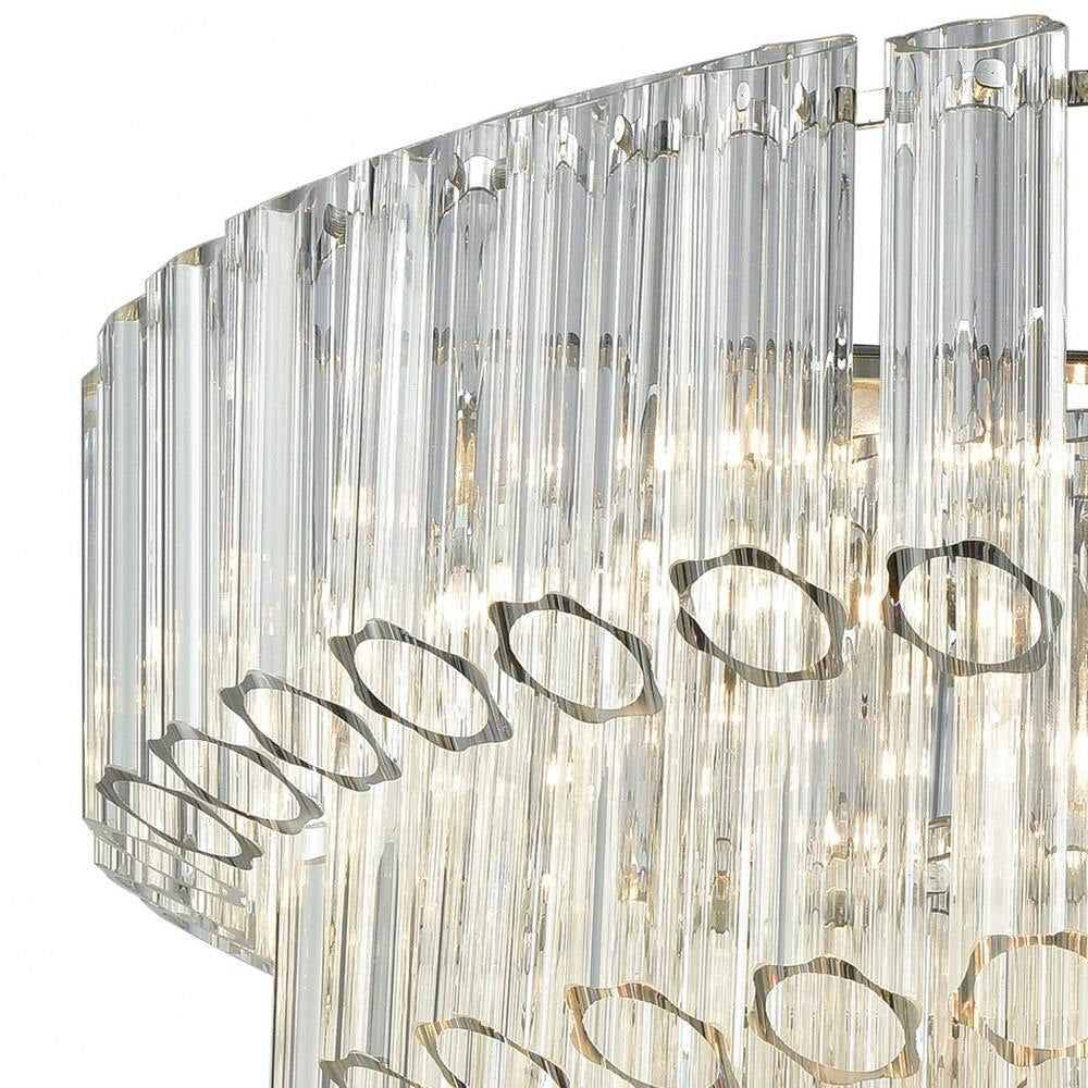 Elk Home - 46313/7 - Carrington - 7 Light Chandelier in Modern/Contemporary Style with Art Deco and Luxe/Glam inspirations - 19 Inches tall and 26 inches wide