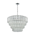 Elk Home - 46313/7 - Carrington - 7 Light Chandelier in Modern/Contemporary Style with Art Deco and Luxe/Glam inspirations - 19 Inches tall and 26 inches wide