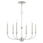 Livex Lighting - 46316-08 - Cortlandt - 6 Light Chandelier in Mid Century Modern Style - 28 Inches wide by 28 Inches high