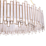 Bailey Street Home - 79-BEL-5037576 - Green Bank - 8 Light Chandelier In Contemporary Style-9 Inches Tall and 28 Inches Wide