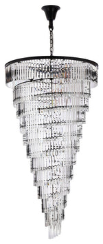 Elegant Lighting Sydney 48" Spiral Crystal Chandelier