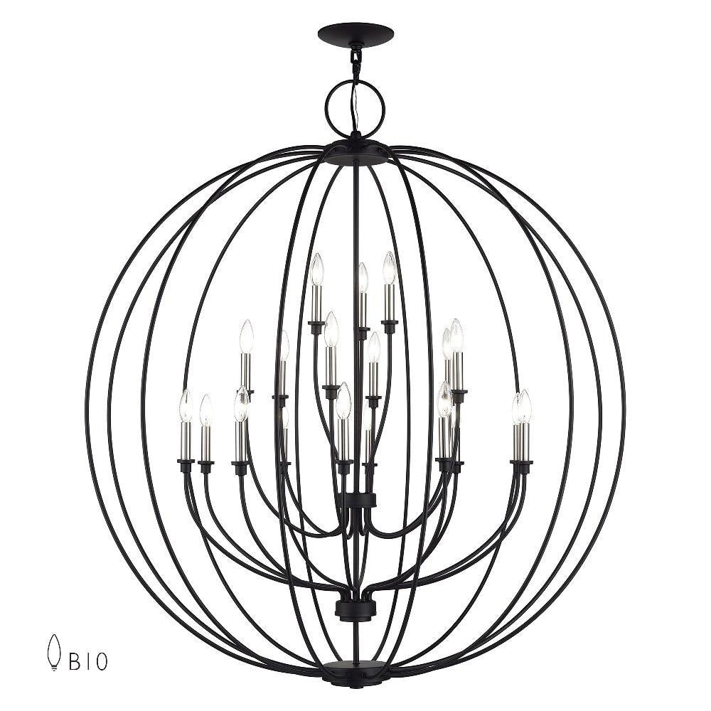 Livex Lighting - 46991-04 - Milania - 19 Light Grande Foyer Chandelier-54 Inches Tall and 48 Inches Wide