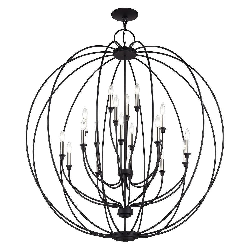 Livex Lighting - 46991-04 - Milania - 19 Light Grande Foyer Chandelier-54 Inches Tall and 48 Inches Wide
