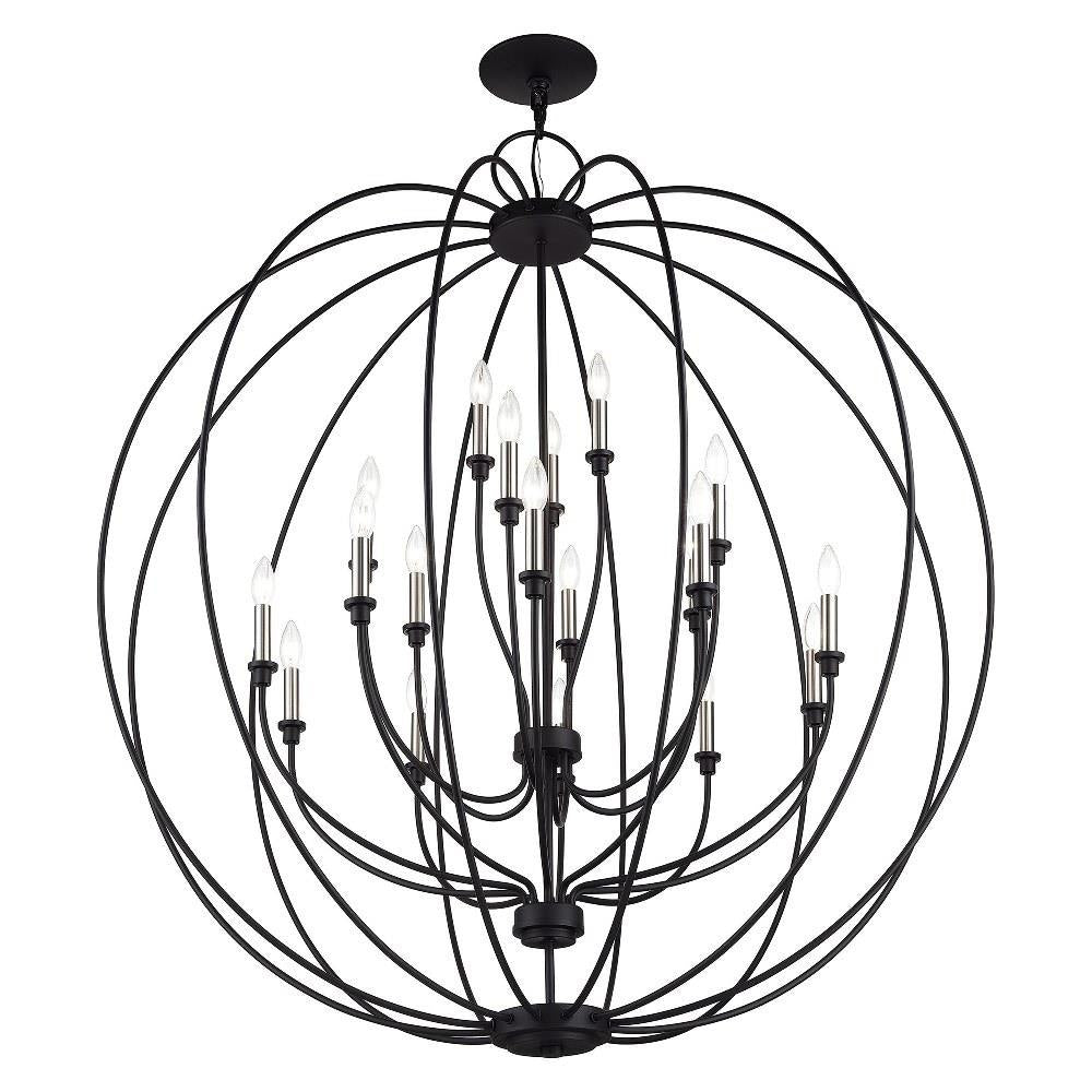 Livex Lighting - 46991-04 - Milania - 19 Light Grande Foyer Chandelier-54 Inches Tall and 48 Inches Wide