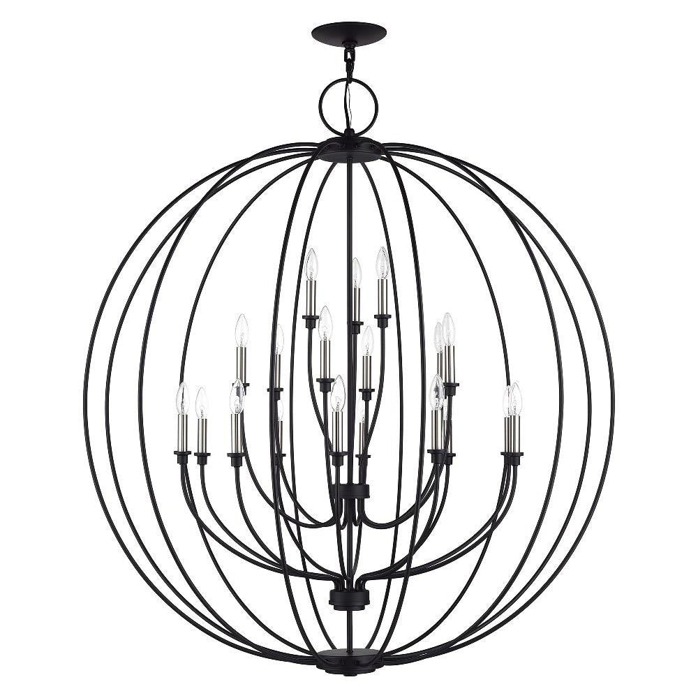 Livex Lighting - 46991-04 - Milania - 19 Light Grande Foyer Chandelier-54 Inches Tall and 48 Inches Wide
