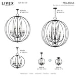 Livex Lighting - 46991-04 - Milania - 19 Light Grande Foyer Chandelier-54 Inches Tall and 48 Inches Wide