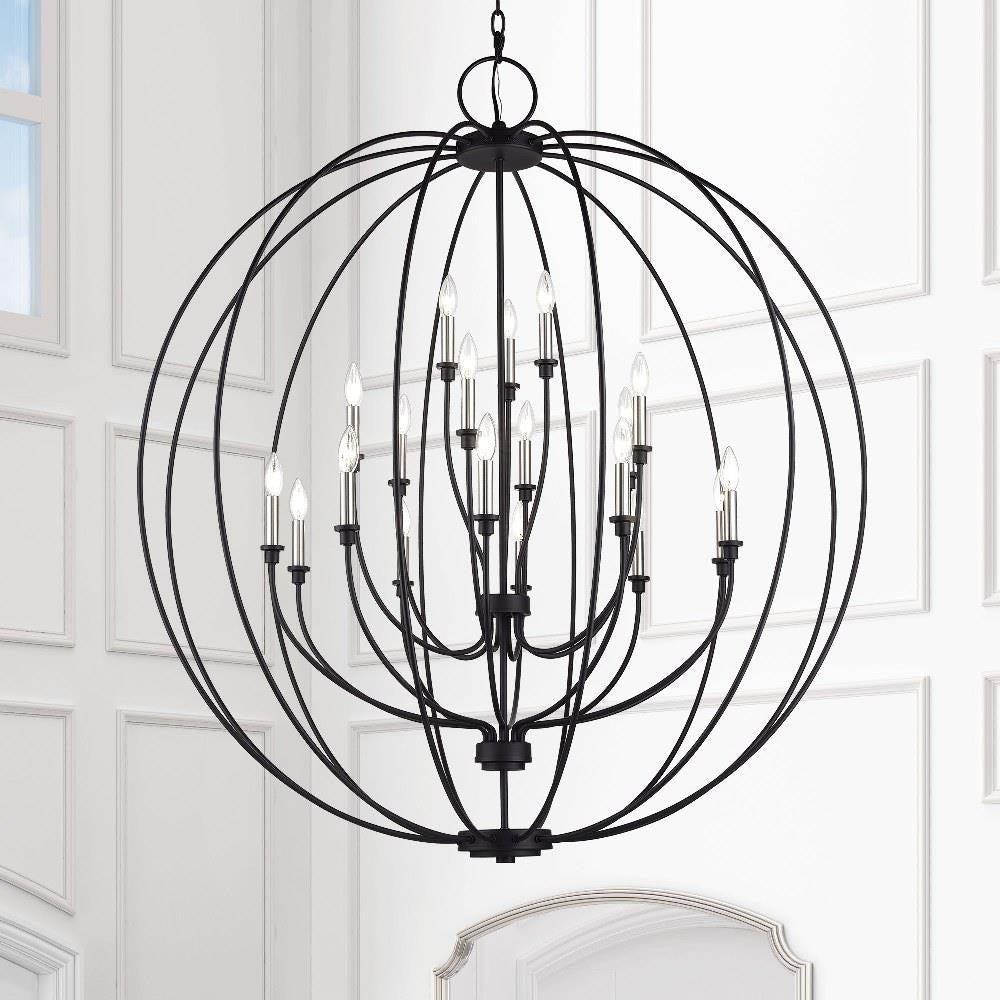 Livex Lighting - 46991-04 - Milania - 19 Light Grande Foyer Chandelier-54 Inches Tall and 48 Inches Wide