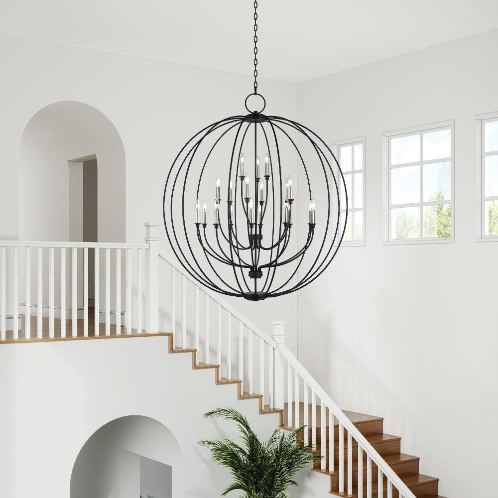 Livex Lighting - 46991-04 - Milania - 19 Light Grande Foyer Chandelier-54 Inches Tall and 48 Inches Wide