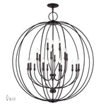 Livex Lighting - 46991-04 - Milania - 19 Light Grande Foyer Chandelier-54 Inches Tall and 48 Inches Wide