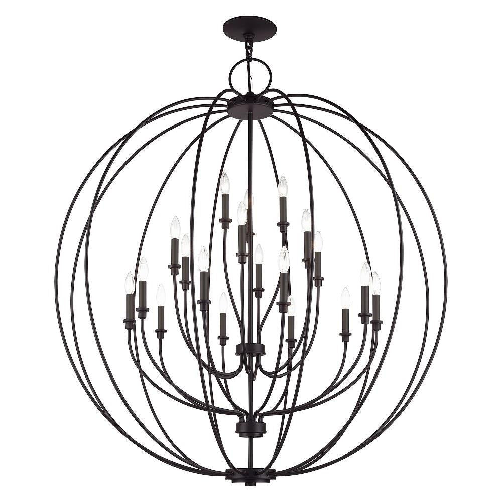 Livex Lighting - 46991-04 - Milania - 19 Light Grande Foyer Chandelier-54 Inches Tall and 48 Inches Wide