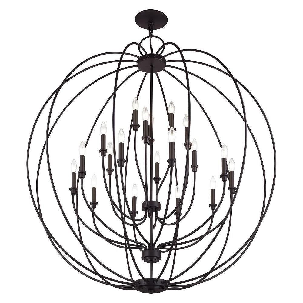 Livex Lighting - 46991-04 - Milania - 19 Light Grande Foyer Chandelier-54 Inches Tall and 48 Inches Wide