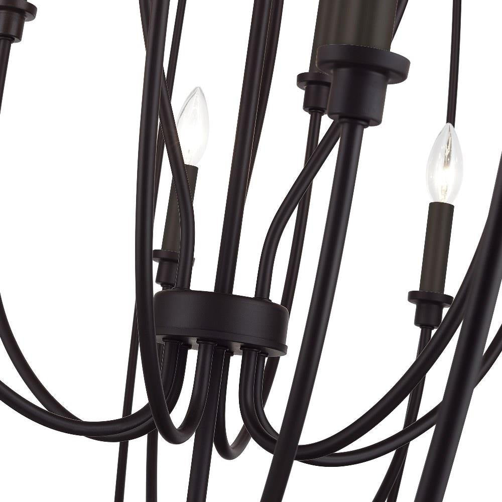 Livex Lighting - 46991-04 - Milania - 19 Light Grande Foyer Chandelier-54 Inches Tall and 48 Inches Wide