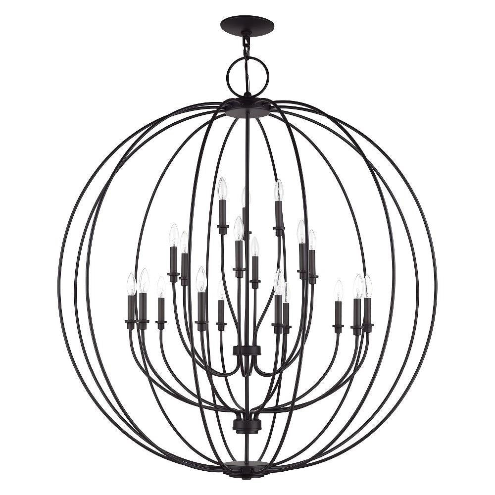 Livex Lighting - 46991-04 - Milania - 19 Light Grande Foyer Chandelier-54 Inches Tall and 48 Inches Wide