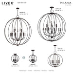 Livex Lighting - 46991-04 - Milania - 19 Light Grande Foyer Chandelier-54 Inches Tall and 48 Inches Wide